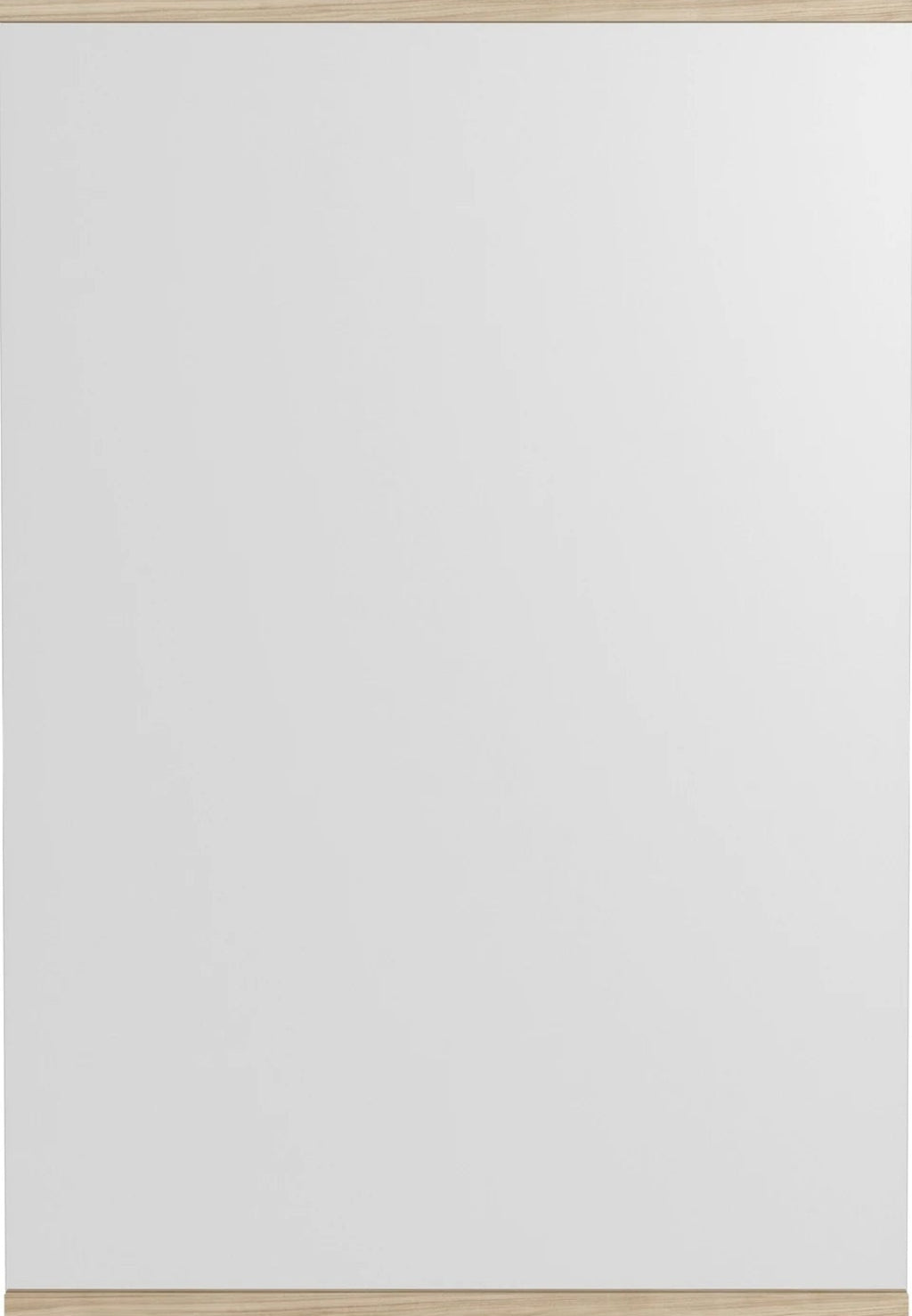 Minimalist Moebe Rectangular Wall Mirror in Ash - 101.8x70 cm
