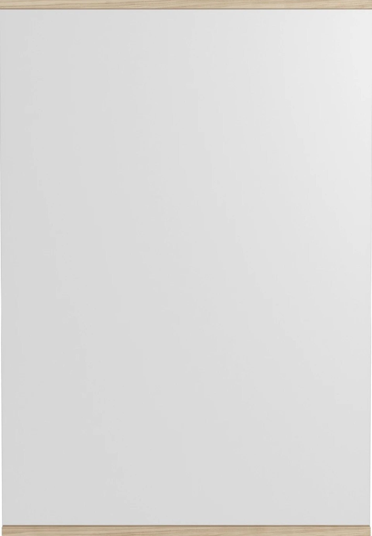 Minimalist Moebe Rectangular Wall Mirror in Ash - 101.8x70 cm