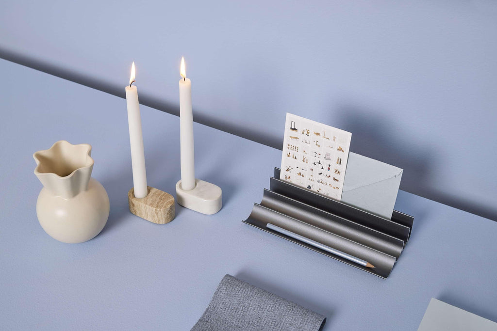 Spring Copenhagen Ovaali Candle Holder, Sand