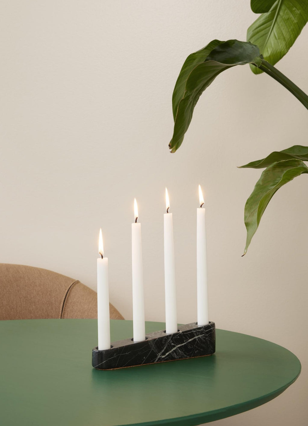 Spring Copenhagen Ilta Candleholder, Green