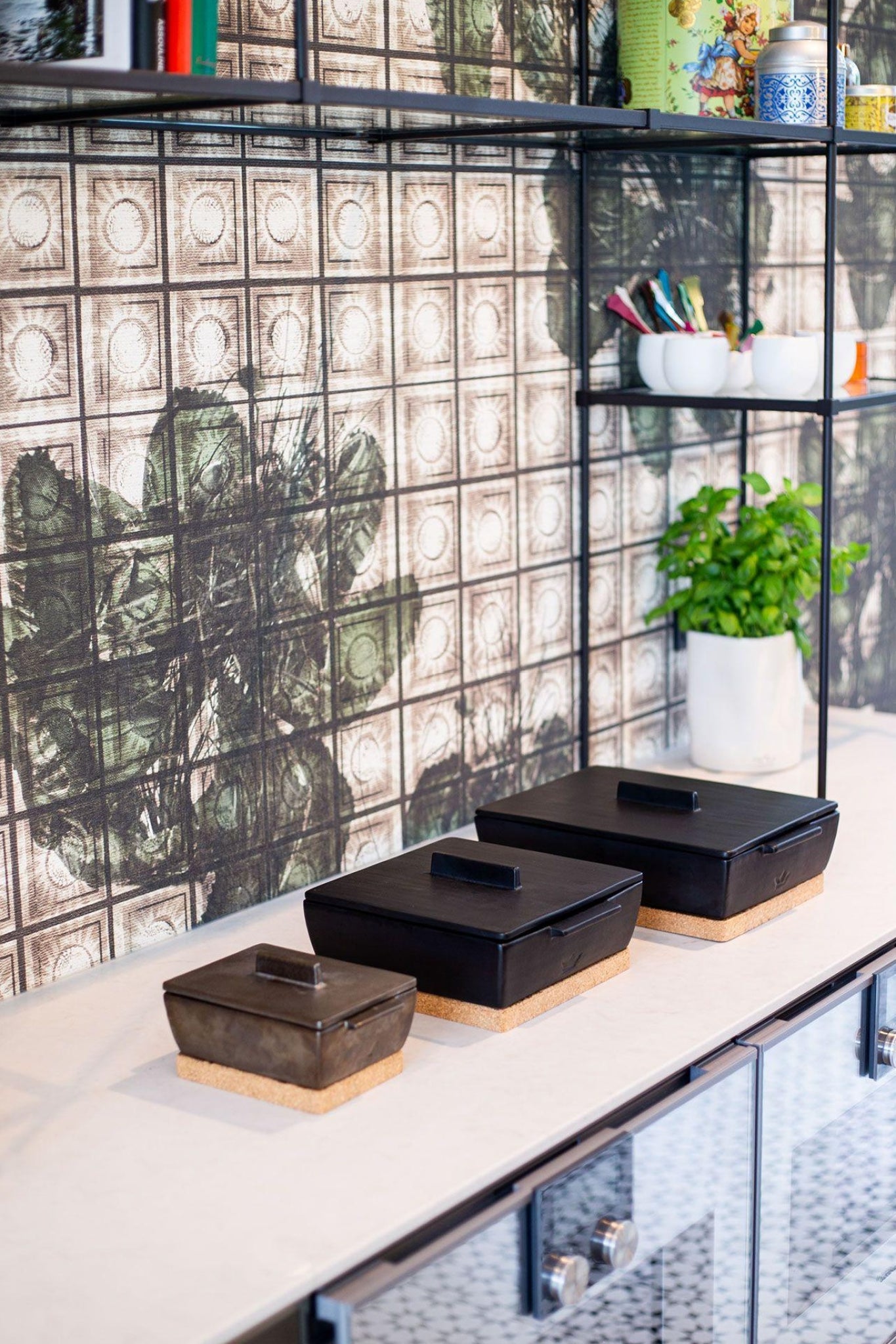 Dutchdeluxes rectangular casserole dish ceramic medium, platinum matt