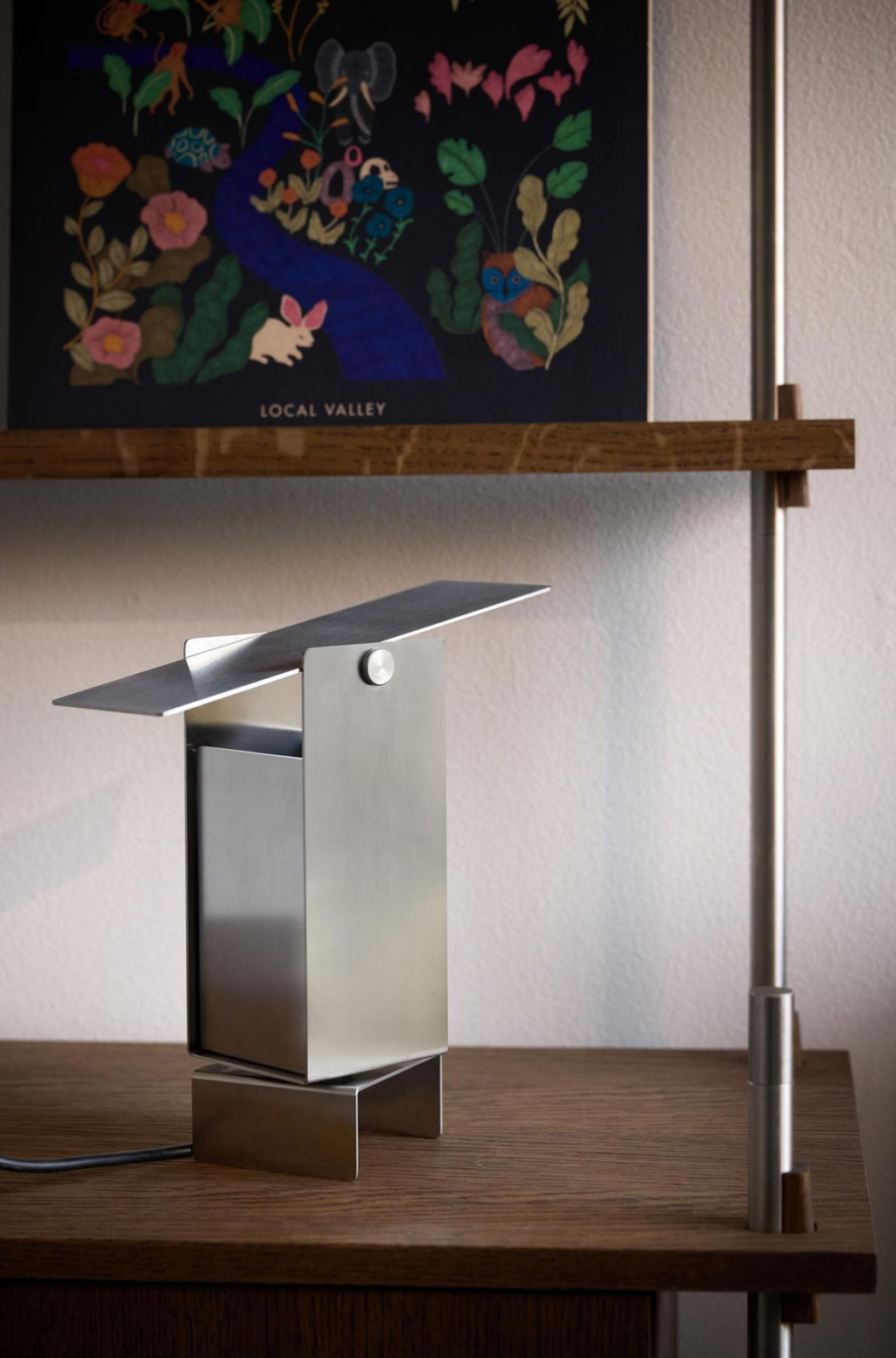 Illuminate Your Space with MOEBE's Stainless Steel Pivoting Table Lamp