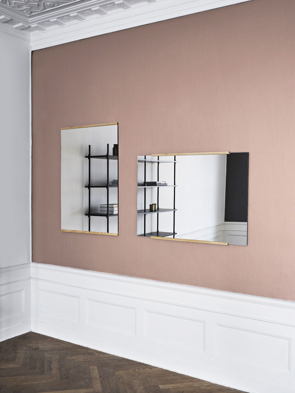 Moebe Rectangular Oak Wall Mirror 43.3x30 cm - Minimalist Nordic Design