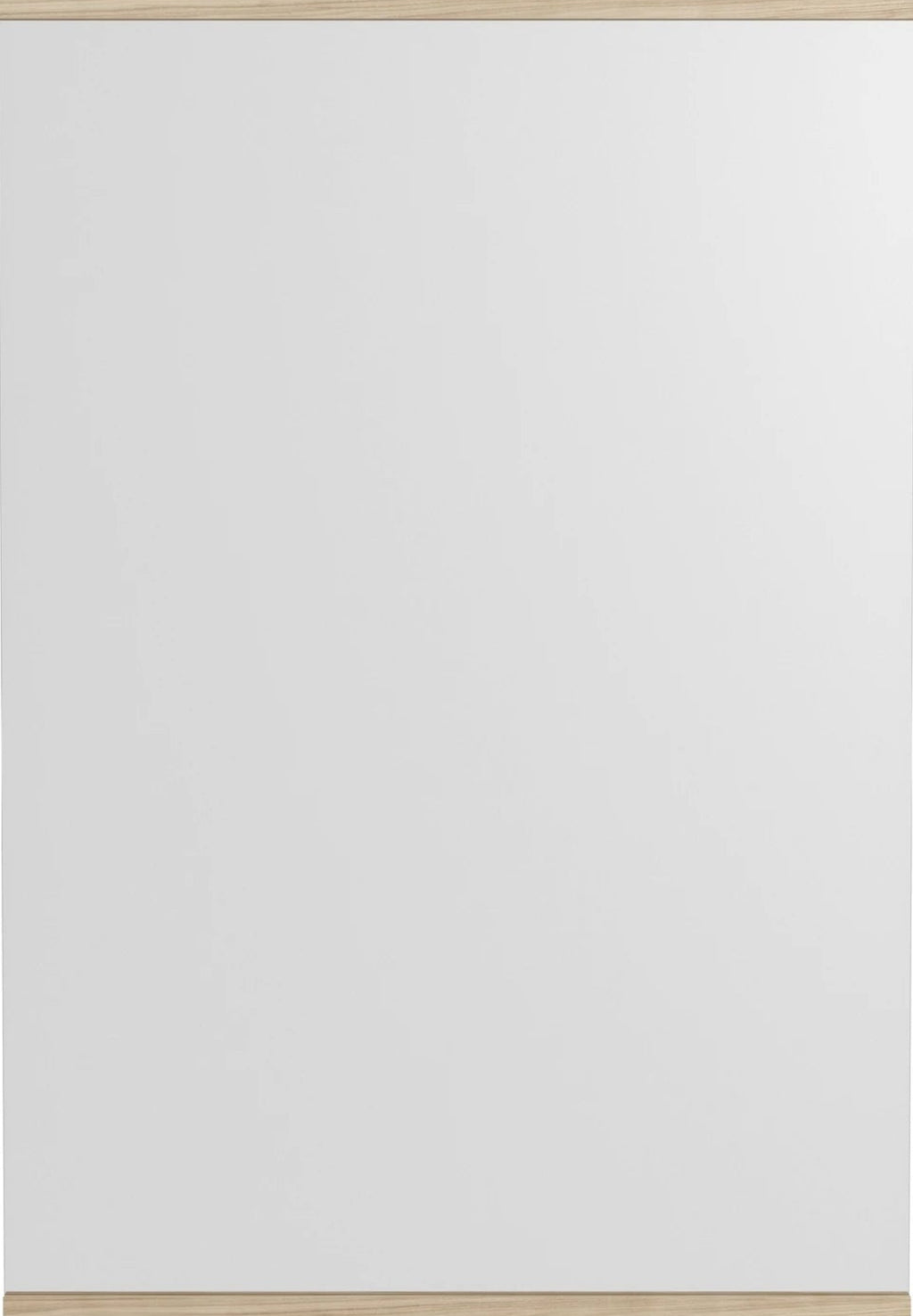 Minimalist Moebe Rectangular Wall Mirror in Ash - 101.8x70 cm