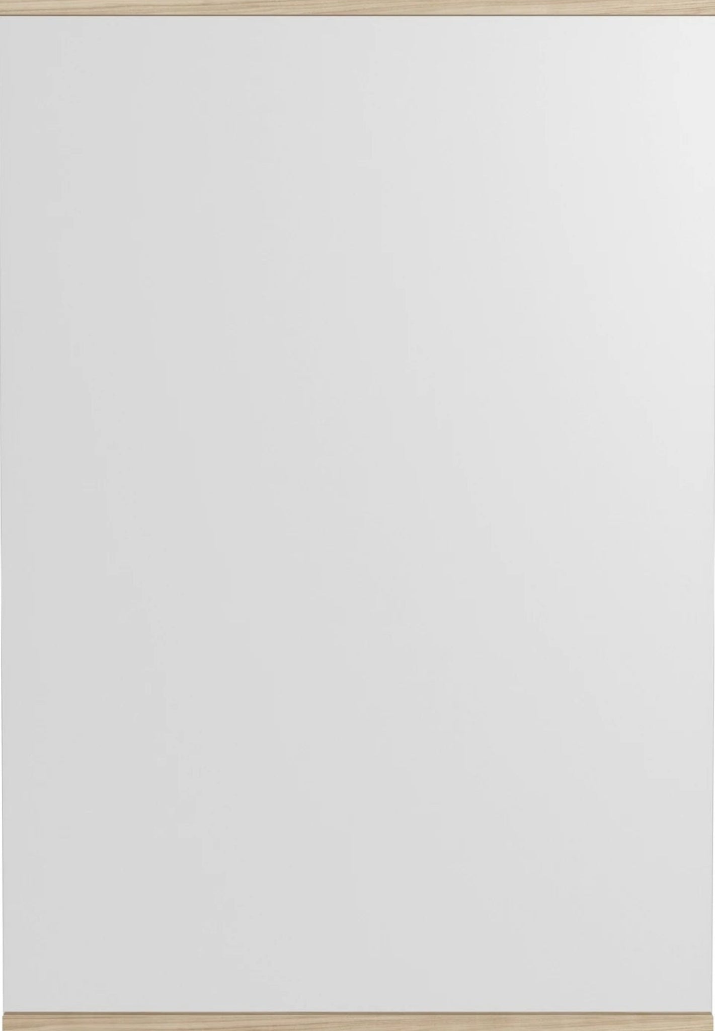 Minimalist Moebe Rectangular Wall Mirror in Ash - 101.8x70 cm