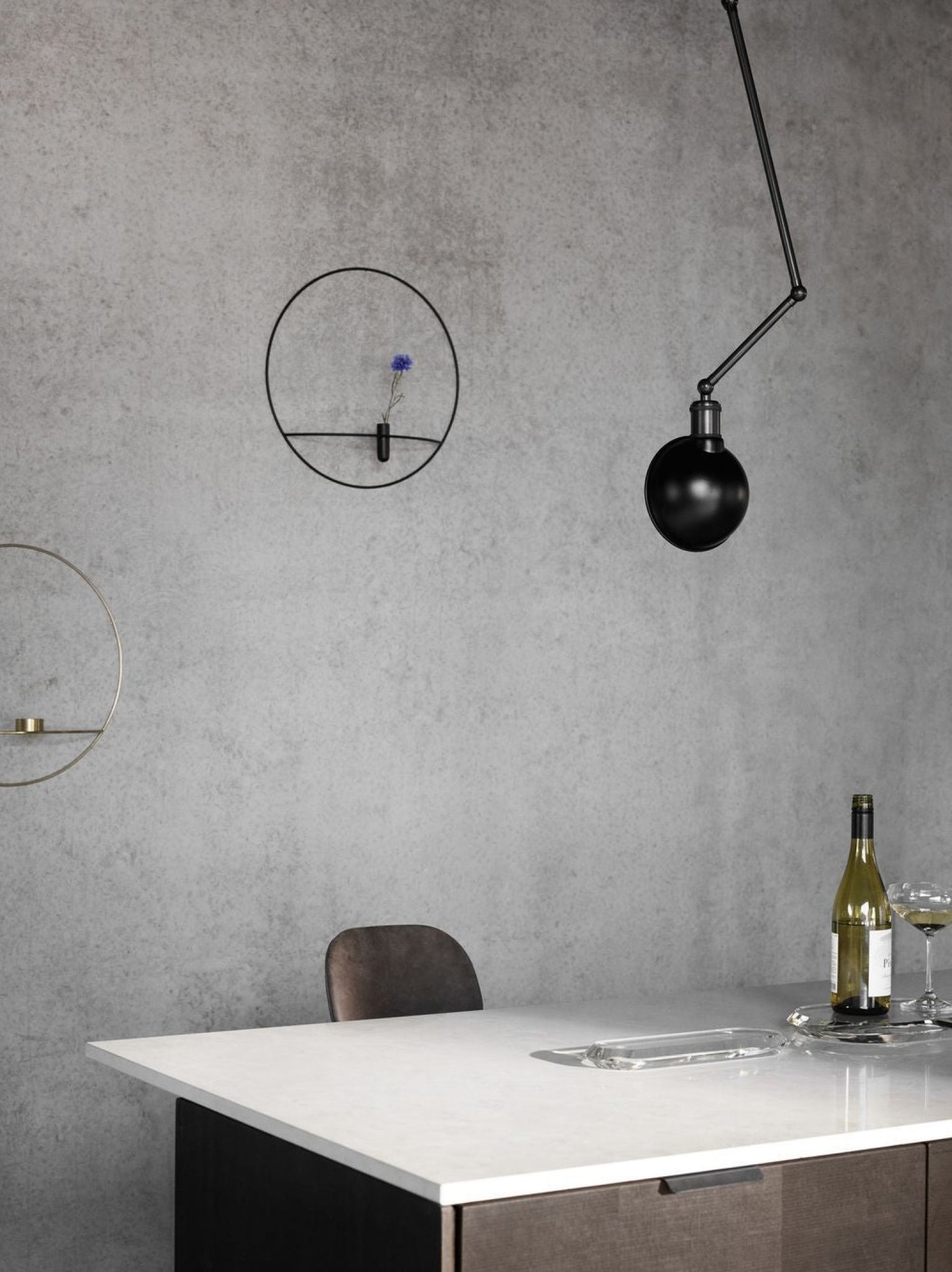 Audo Copenhagen Pov Circular Candle Holder Large, Brass