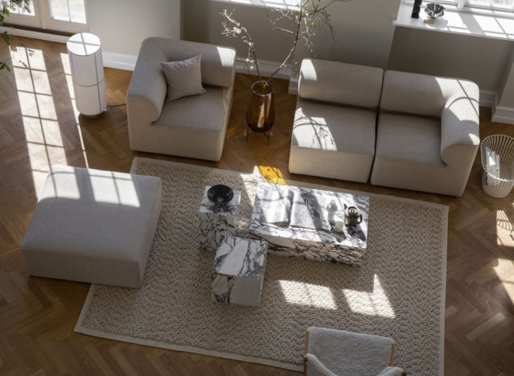 Audo Copenhagen Mimoides cushion 60x60 cm, ochre