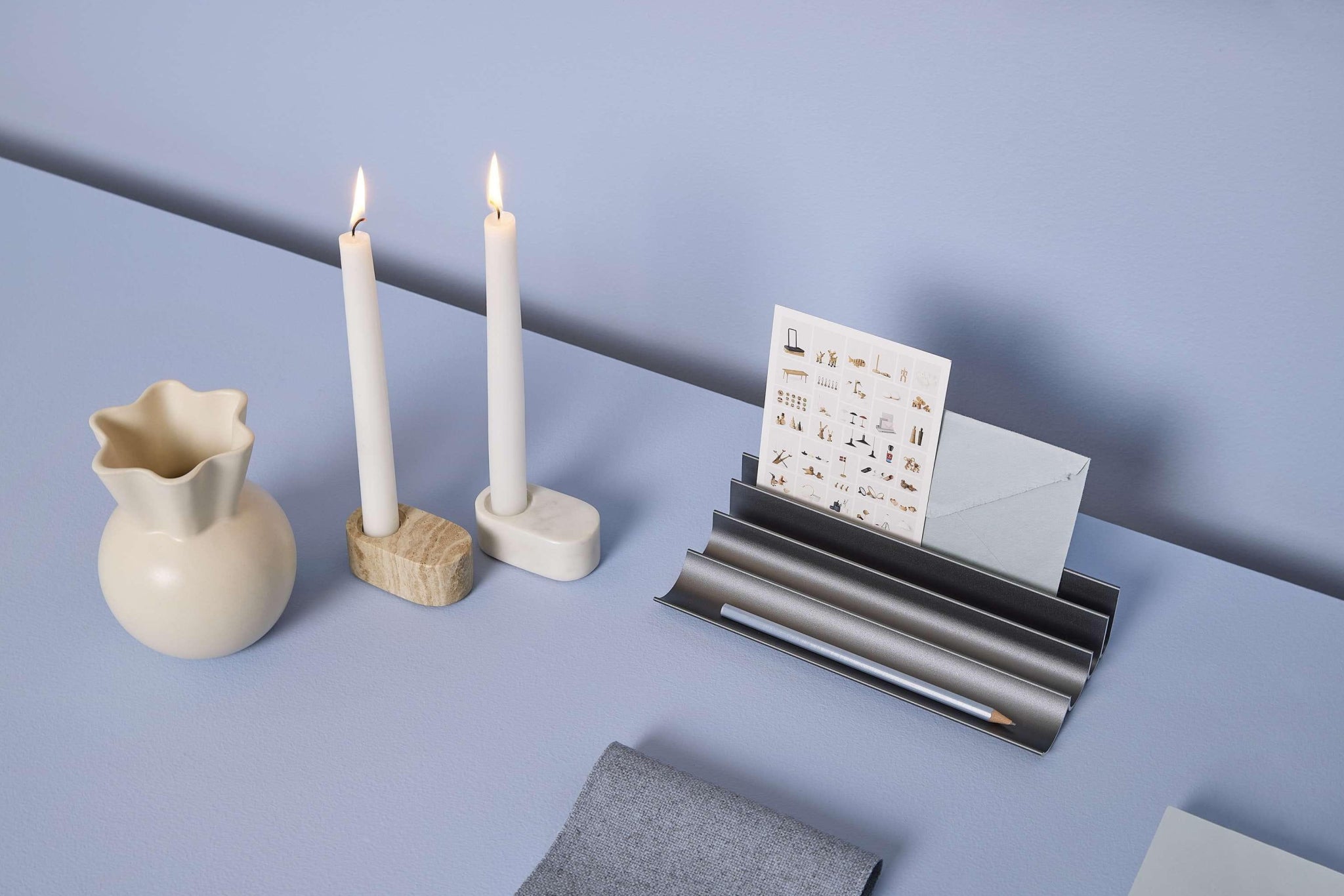 Spring Copenhagen Ovaali Candle Holder, Black