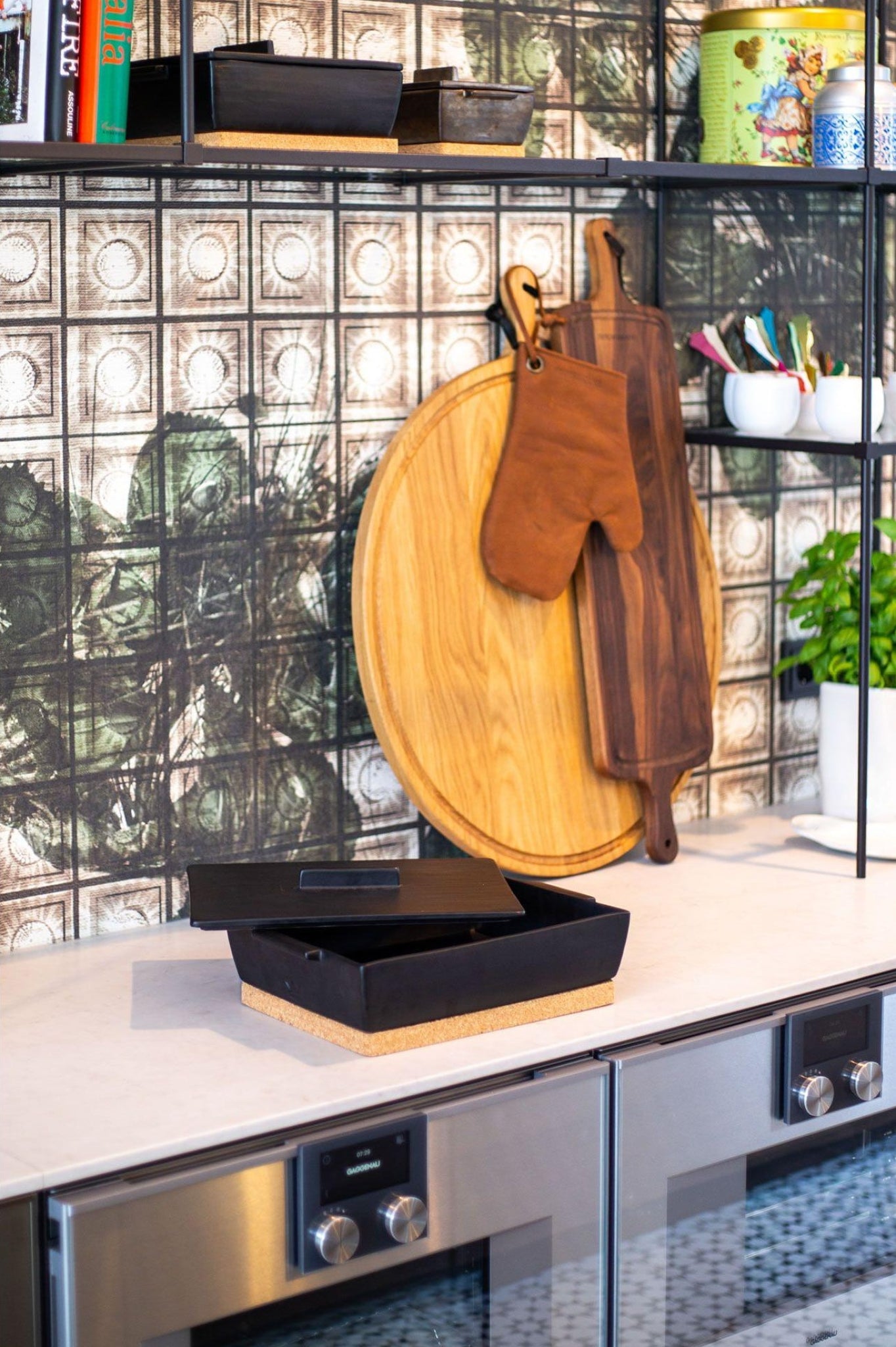 Dutchdeluxes rectangular casserole dish ceramic medium, platinum matt