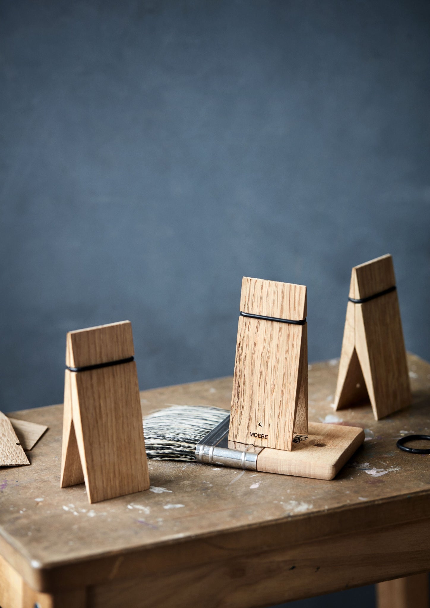 Moebe Oak Wooden Clips - Versatile Pinch Series for Home & Office Use