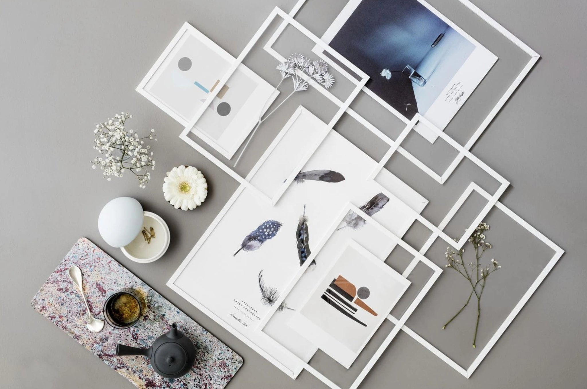 Moebe Frame A3 White - Stylish European Design with Acrylic & Aluminum