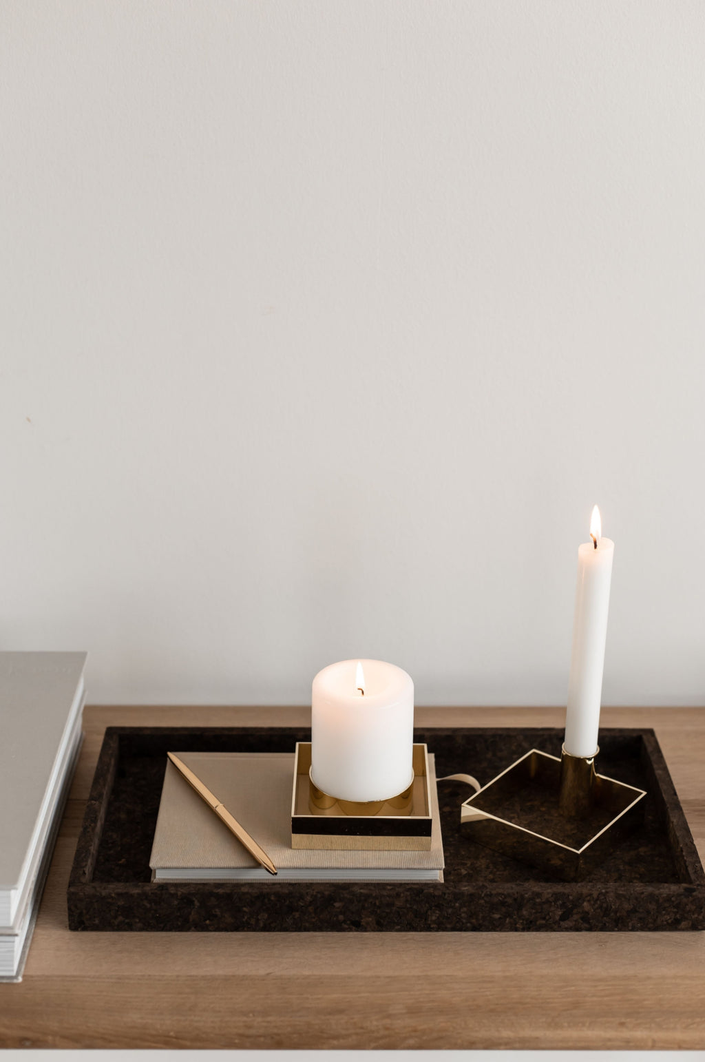 Malling Living Edge Candle Holder, Chrome