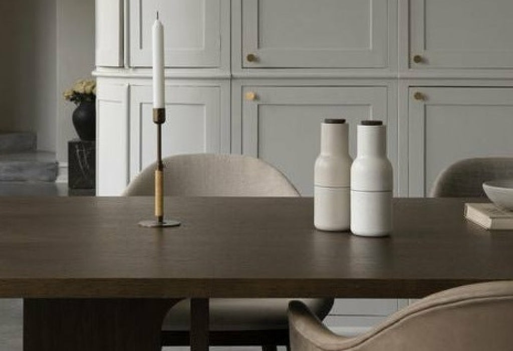 Audo Copenhagen Harbour Dining Dark Stained Oak, Burned Red