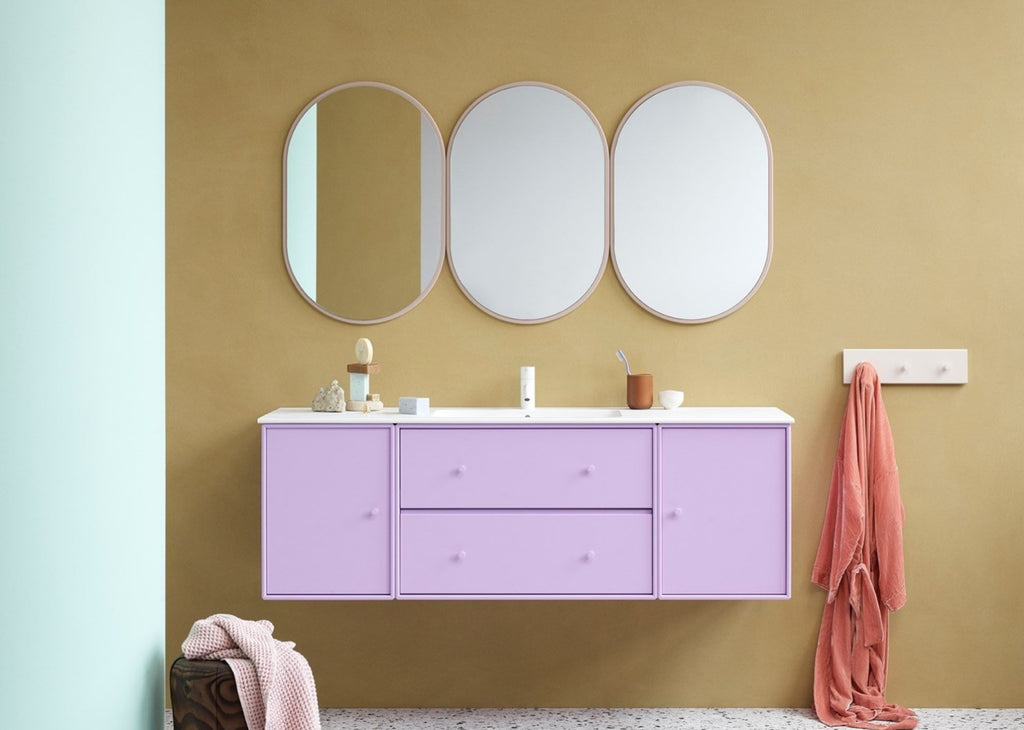 Montana Look Oval Mirror, Pine Green