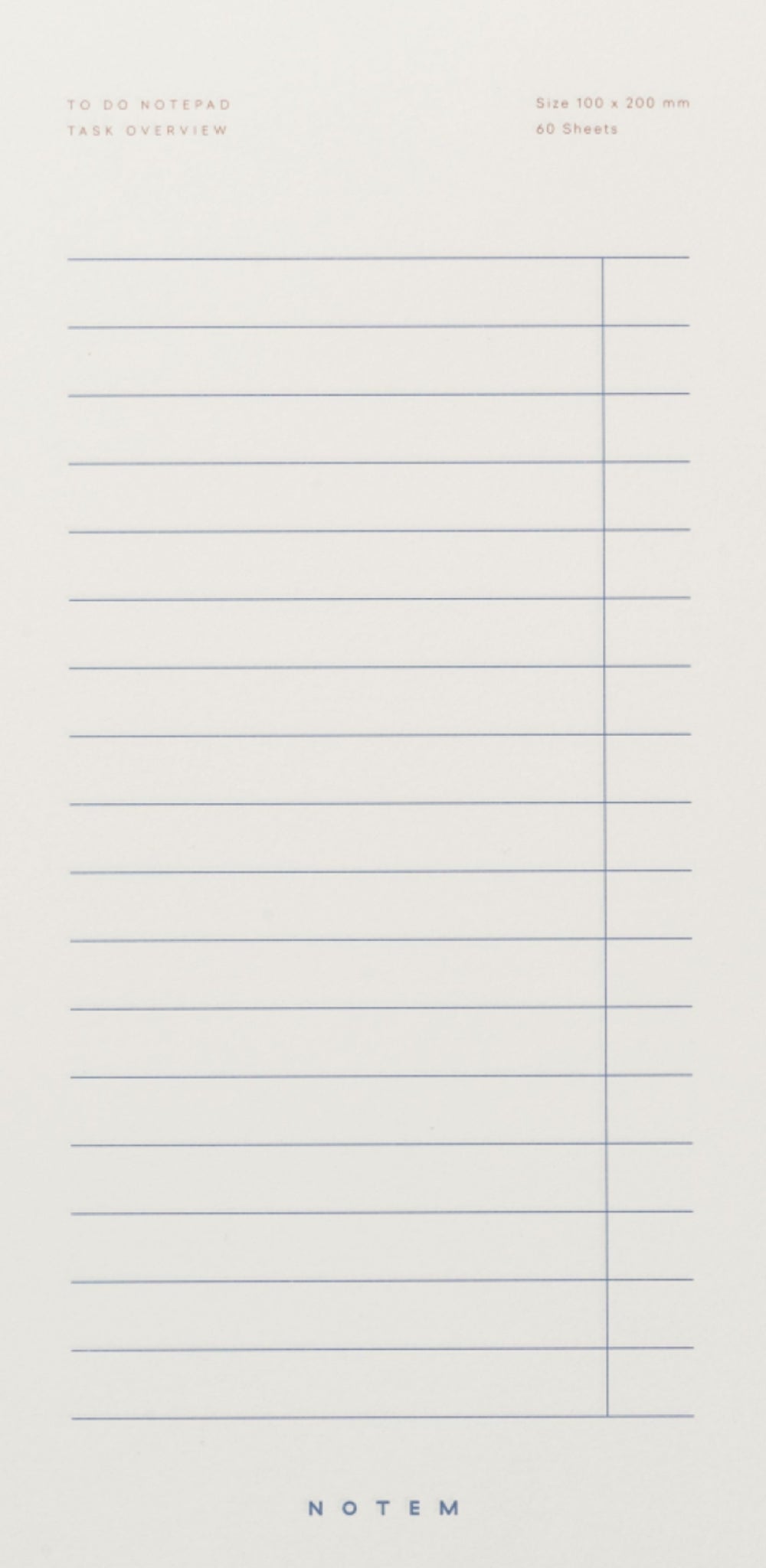 Notem Studio Milo To Do Notepad