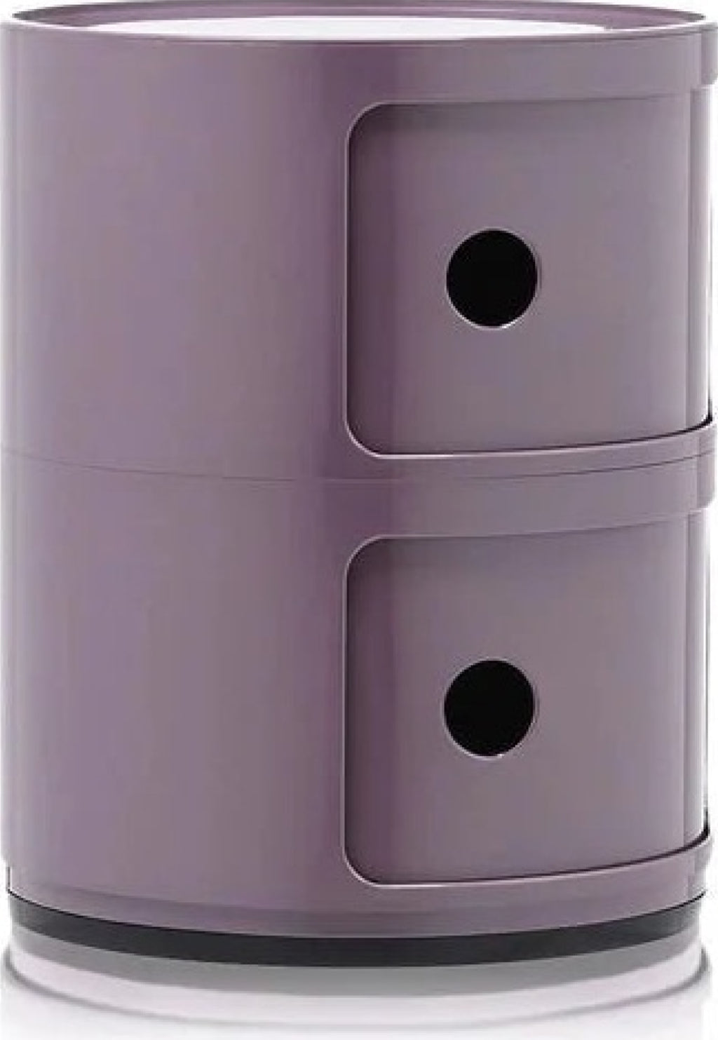 Kartell Componibili Classic Container 2 Elements, Silver