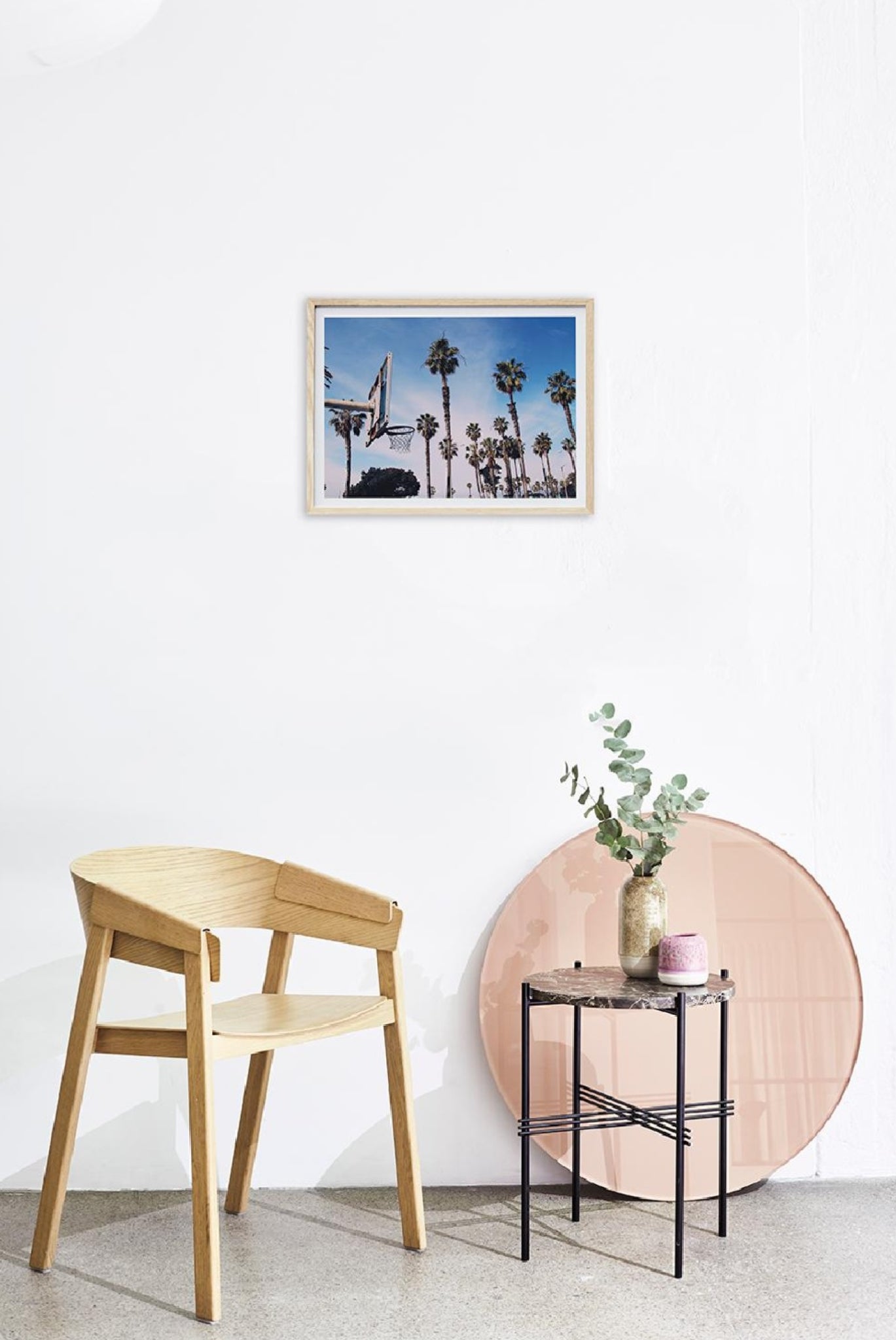 Paper Collective Cities Of Basketball 02, Los Angeles Poster, 30x40 Cm