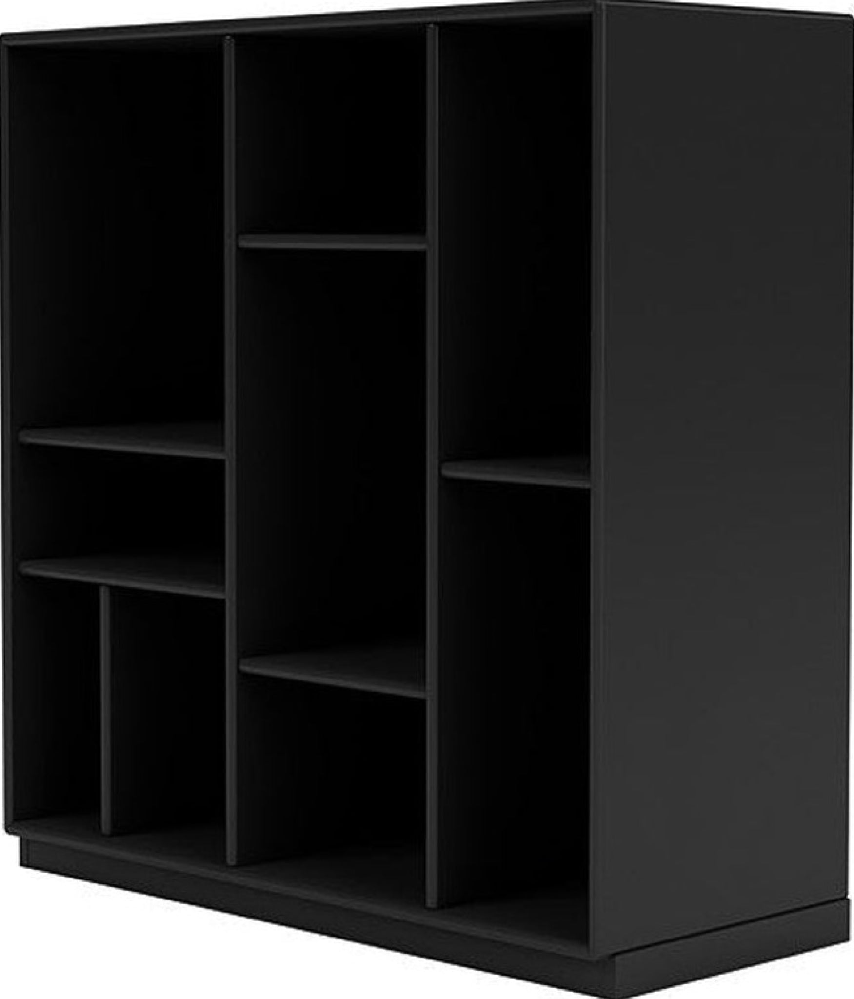 Montana Compile Decorative Shelf With 3 Cm Plinth, Black