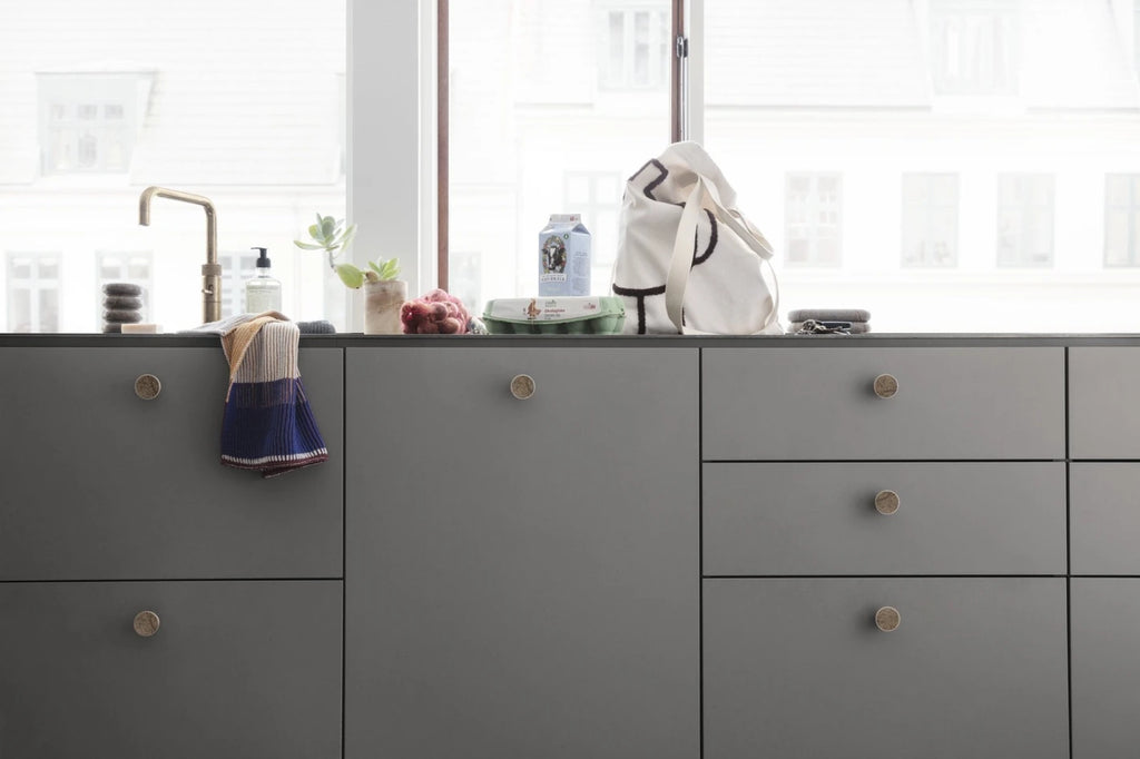 Ferm Living Hook Stainless Steel, Black Marble ø2 Cm