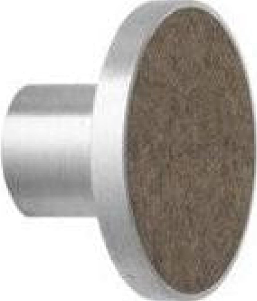 Ferm Living Hook Stainless Steel , Brown Marble ø4 Cm