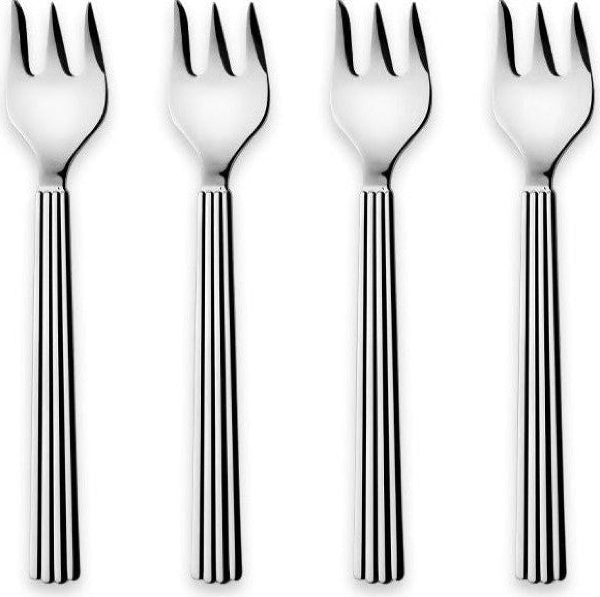 Georg Jensen Bernadotte Cake Fork, Set Of 4