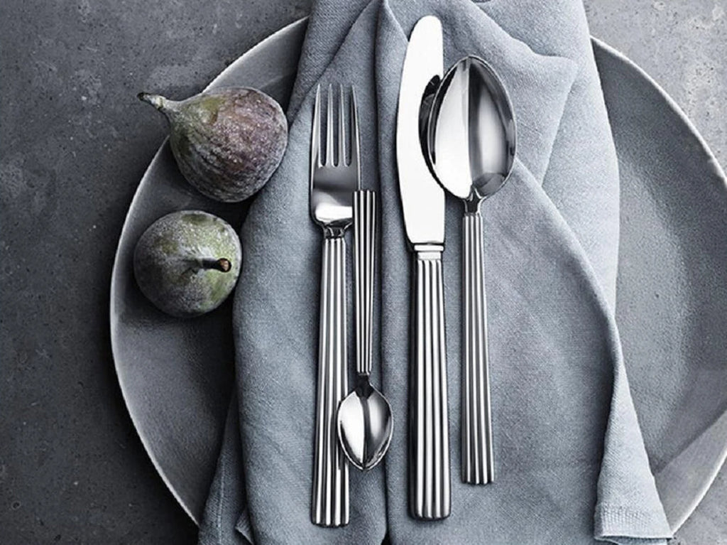 Georg Jensen Bernadotte Serving Set Ss 2 Pcs