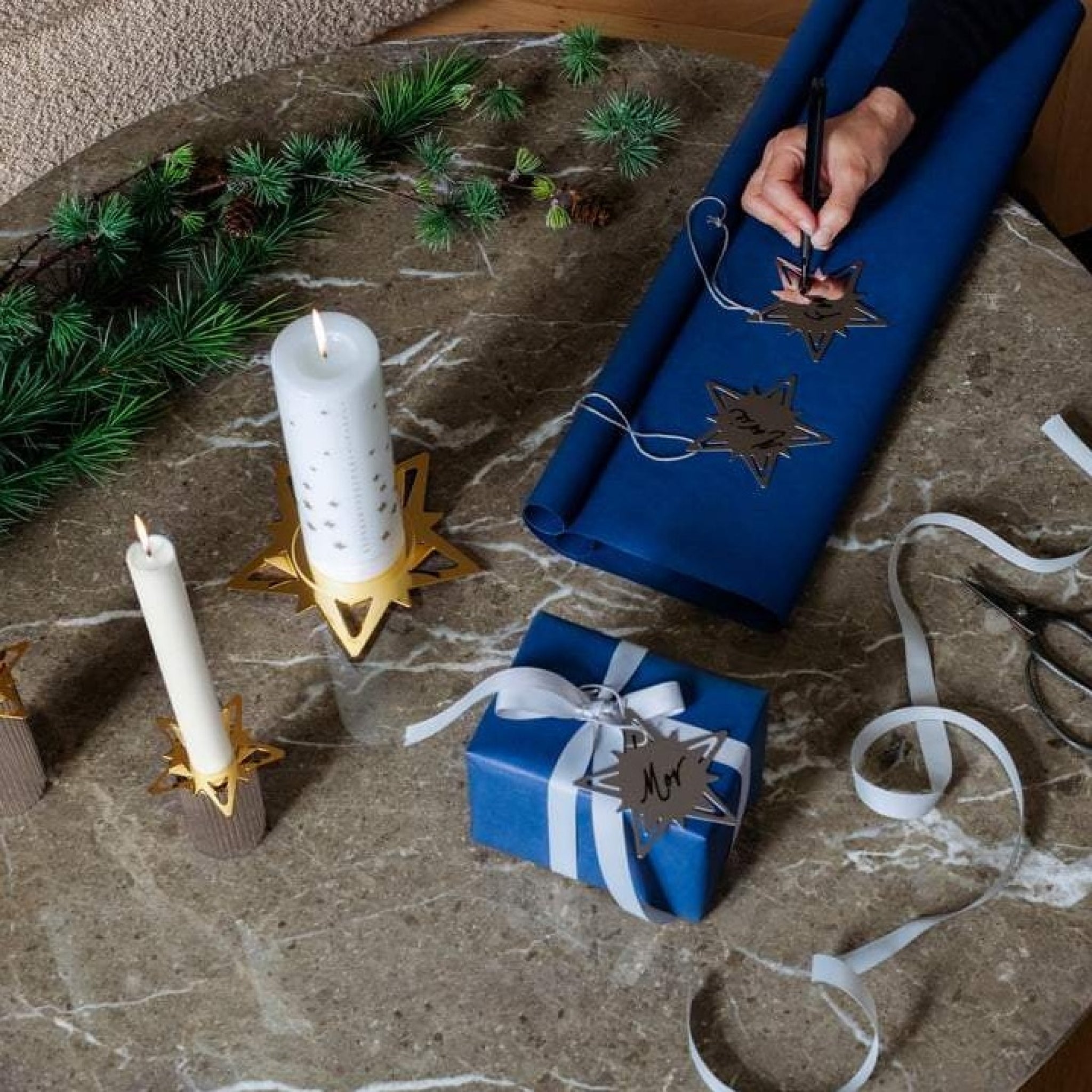 Georg Jensen Gift Pendant "Star" , Set Of 4