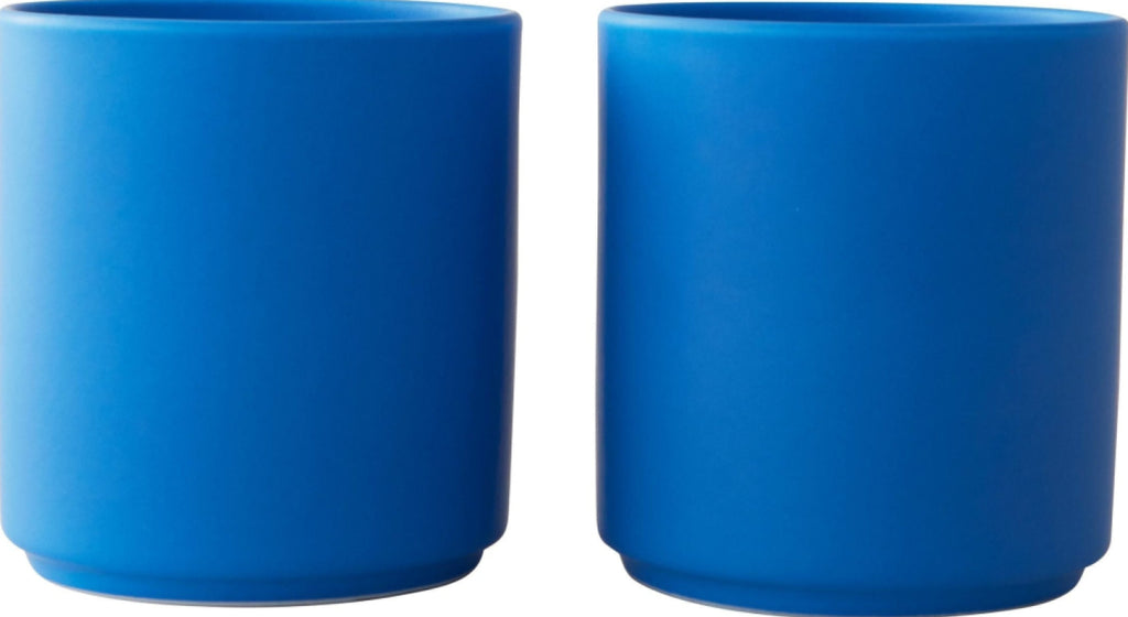 Design Letter's Favorite Cup Set of 2, Cobalt Blue