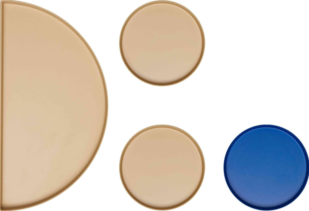 Design Letters Treasure Tray, Beige & Cobalt Blue