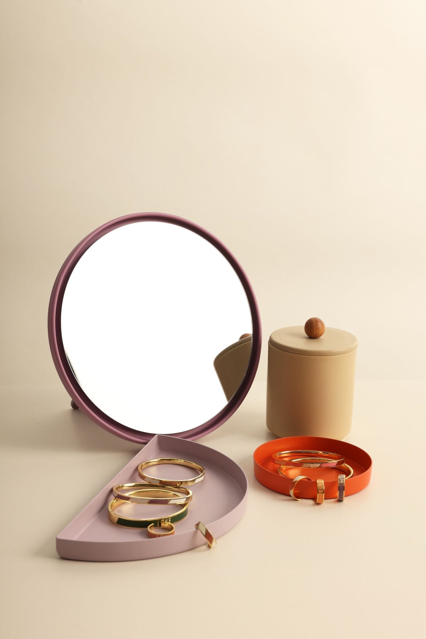 Design Letters treasure tray, lavender & terracotta