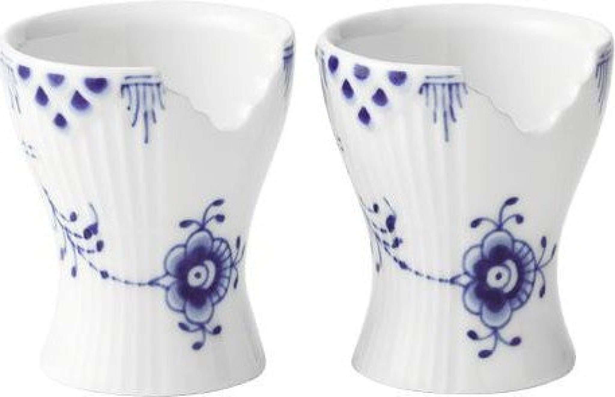 Royal Copenhagen Elements Blue Egg Cup, 2 Pcs.