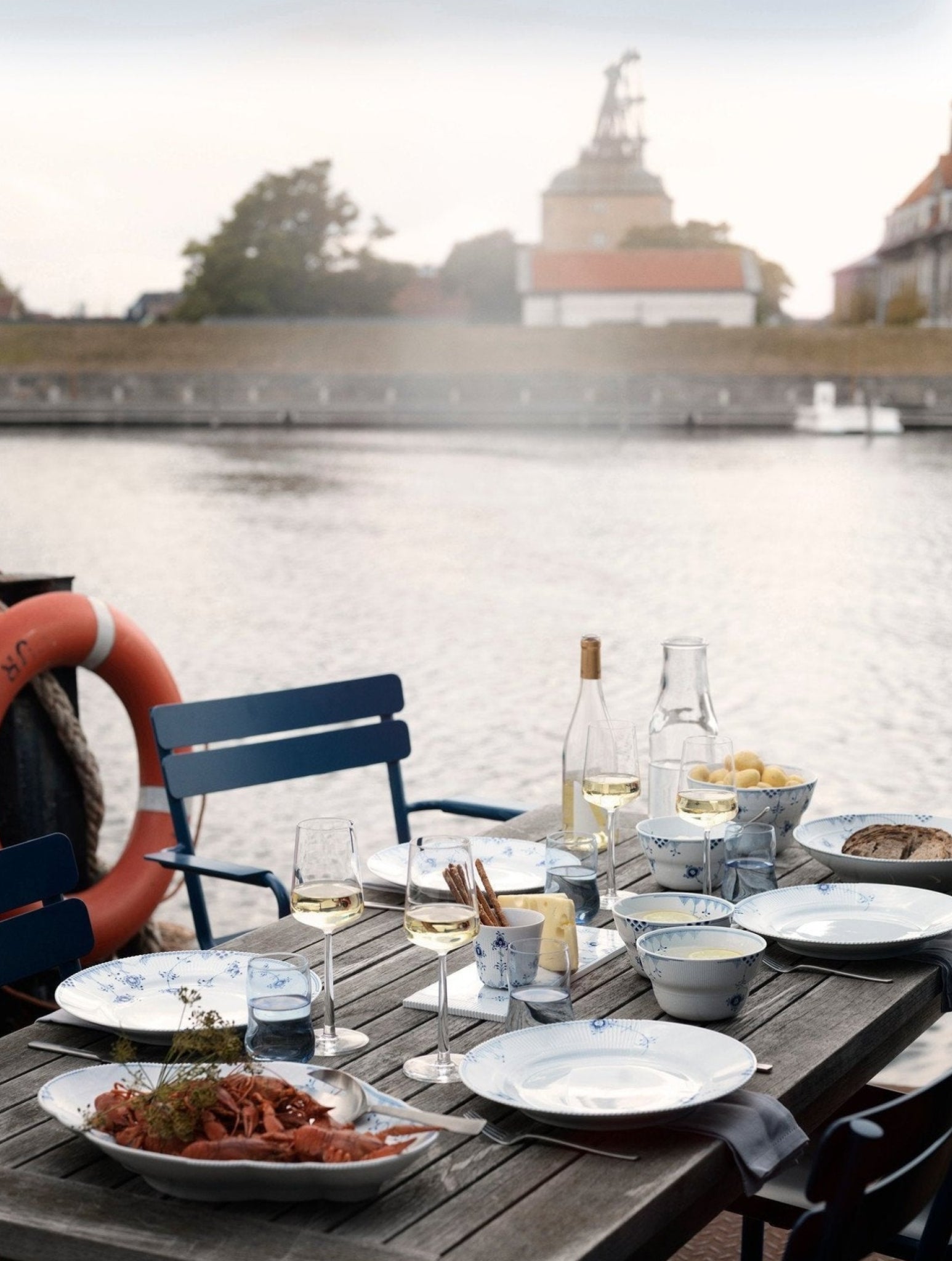 Royal Copenhagen Elements Blue Plate, 28 Cm