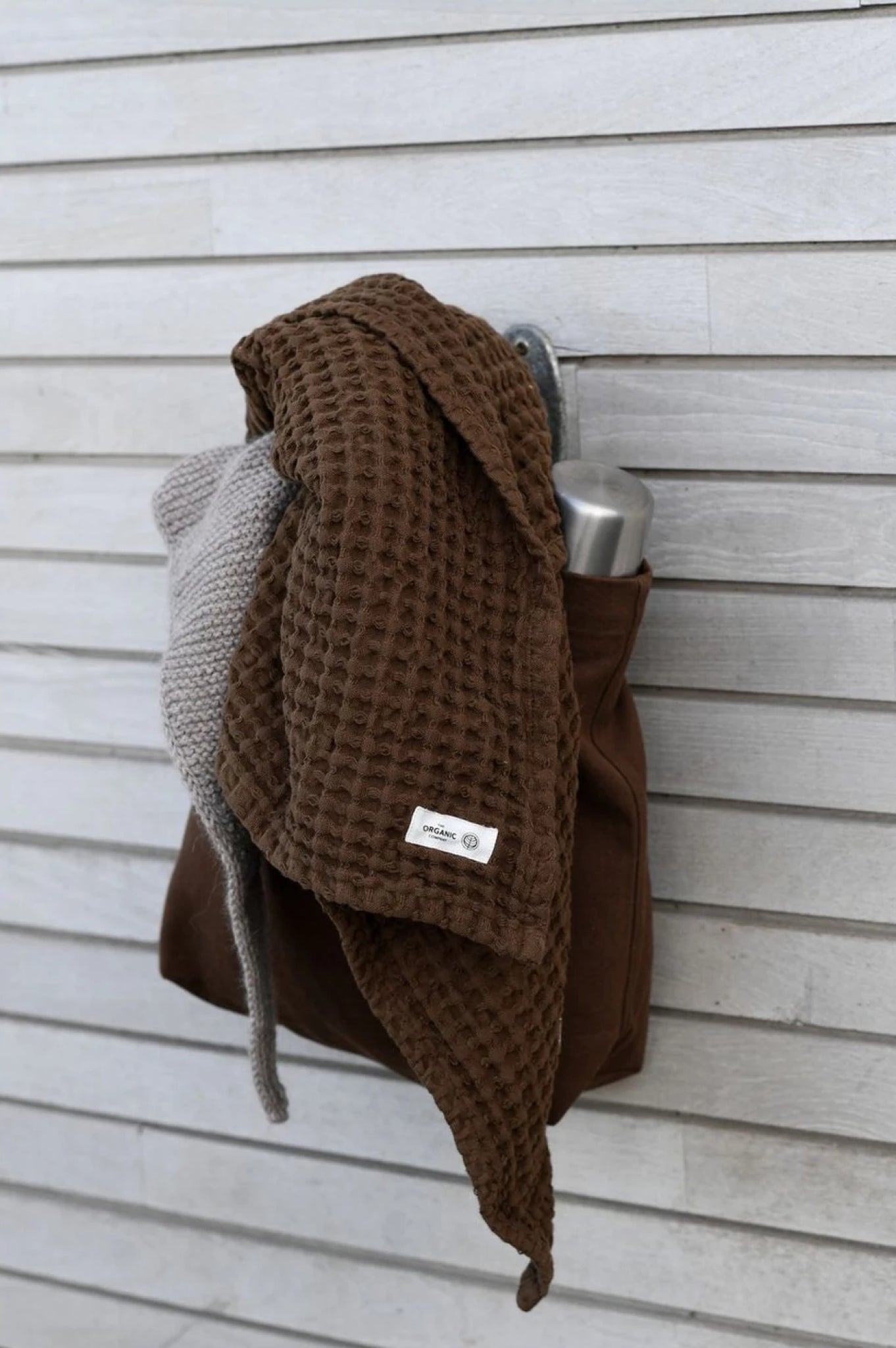 The Organic Company Big Waffle Hand Towel, Teak