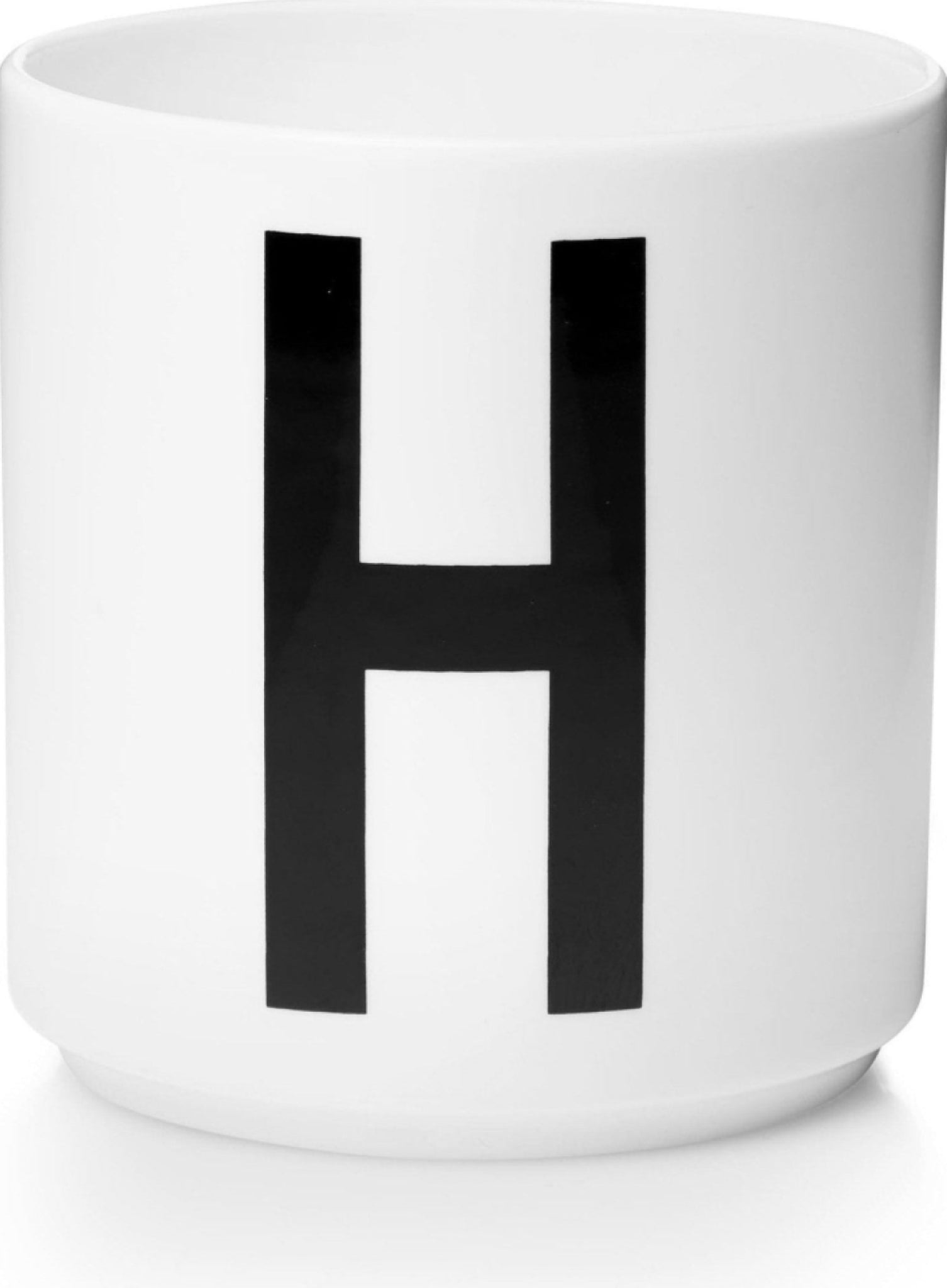Design Letters Personal Porcelain MUG A-Z, White, H