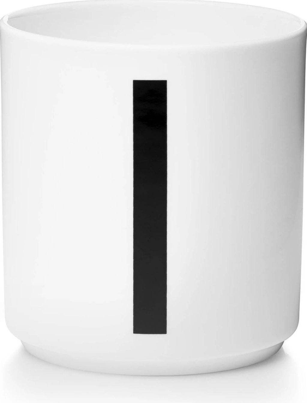 Design Letters Personal Porcelain Mug A-Z, White, I
