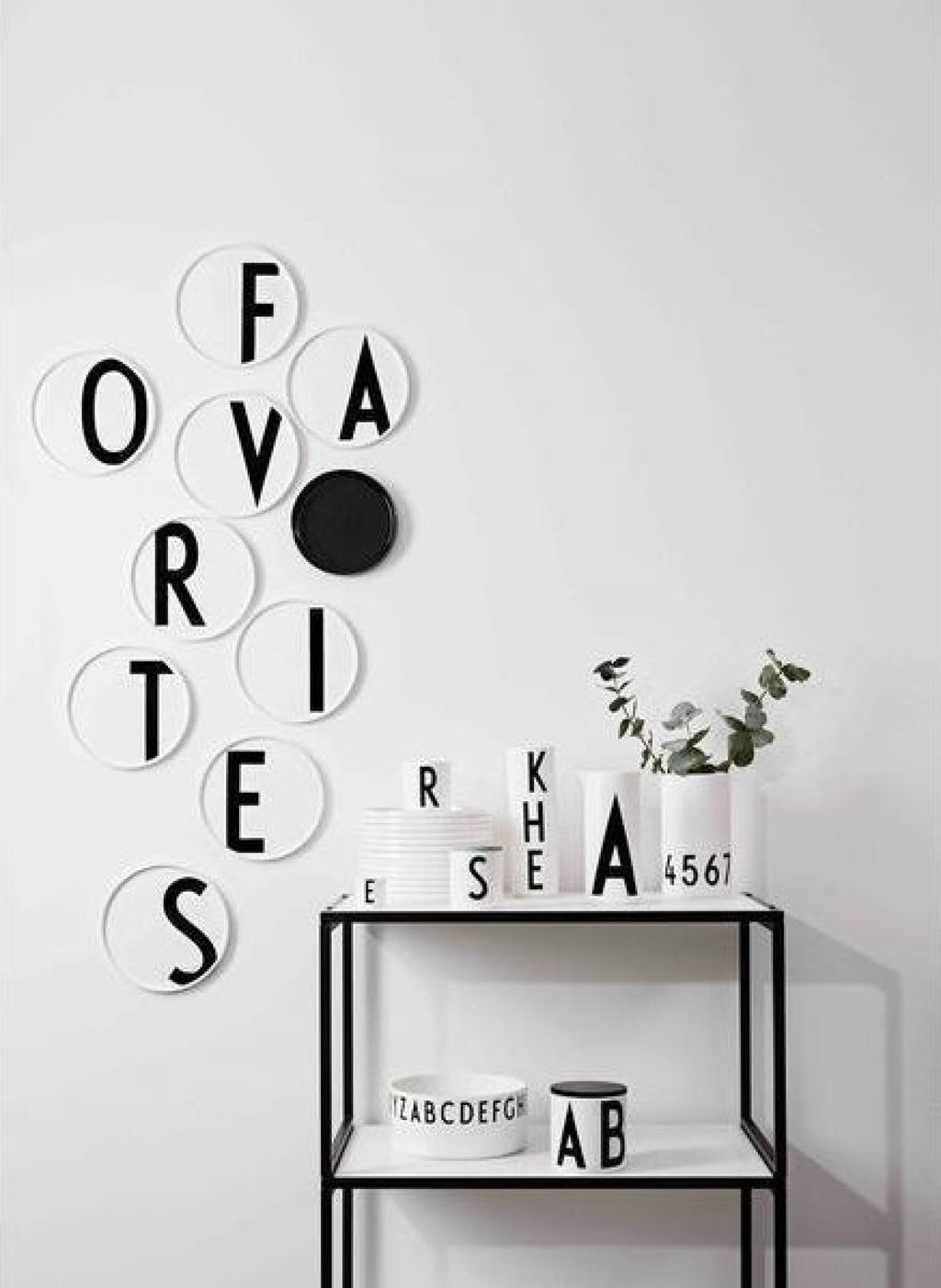 Design Letters Personal Porcelain Plate A-Z, P