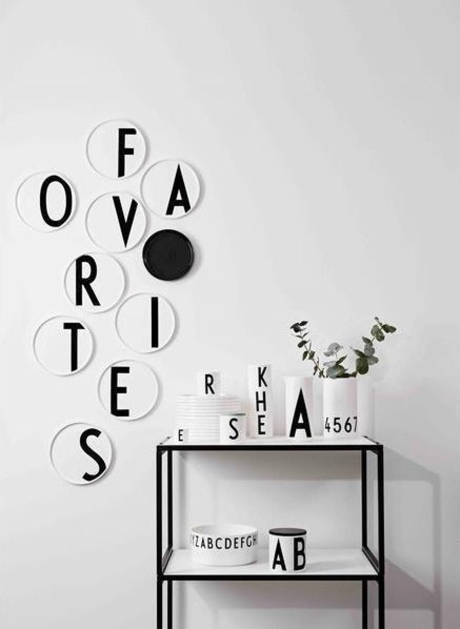 Design Letters Personal Porcelain Plate A-Z, P