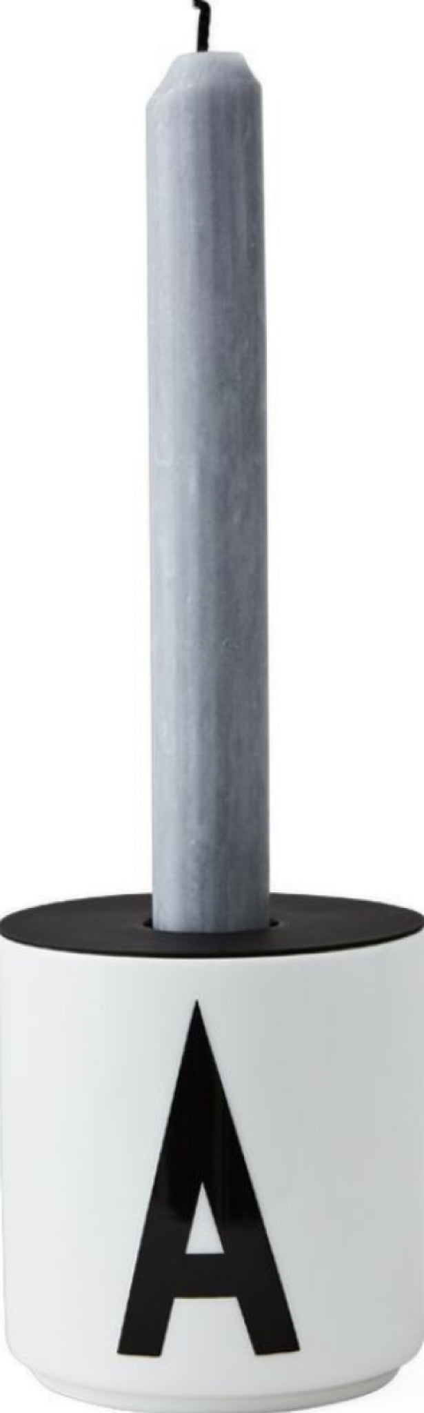 Design Letters Candle Keeps Insert for Abc Cups, Black