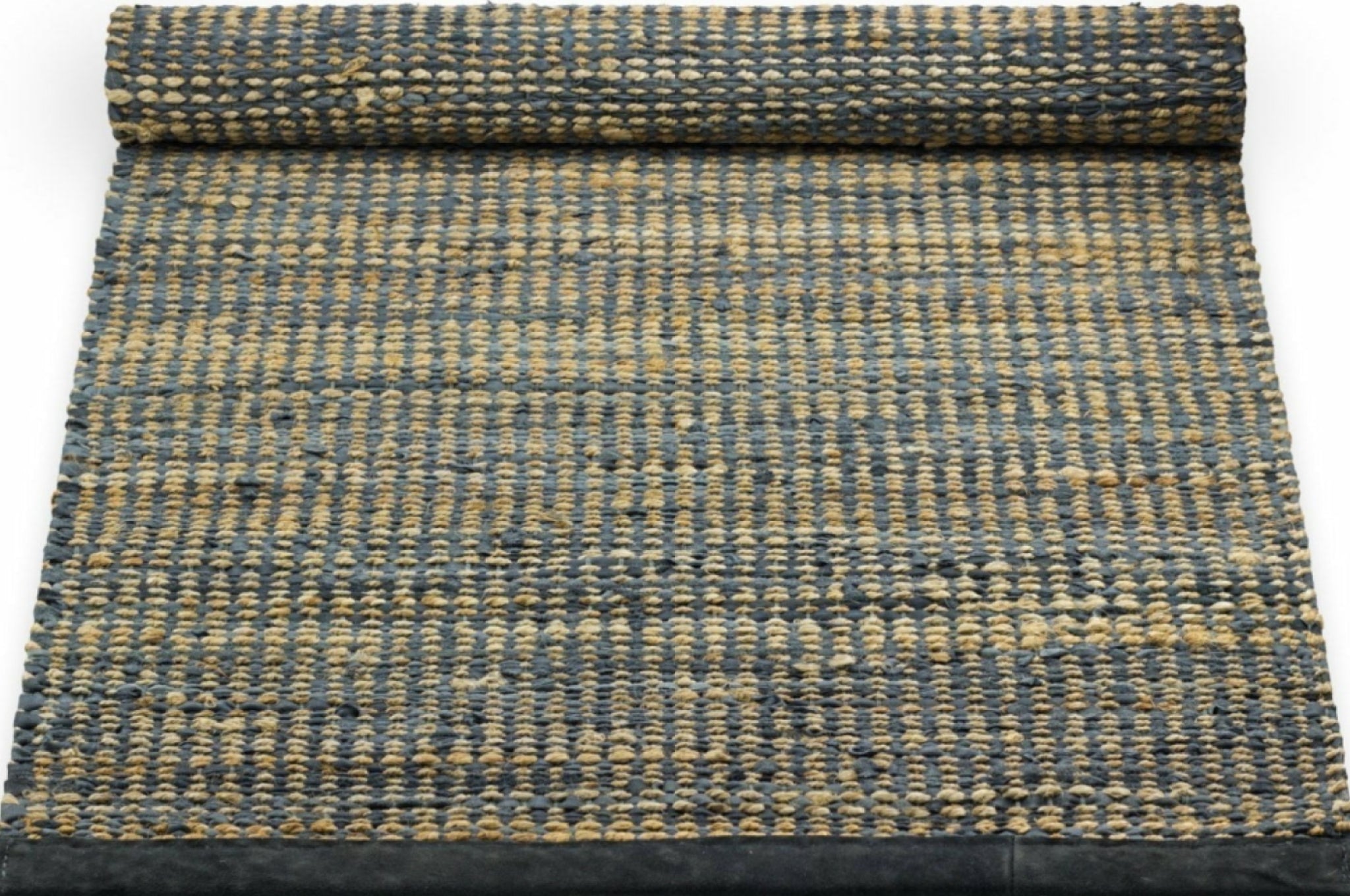 Rug Solid Jute Rug Graphite, 75 X 200 Cm