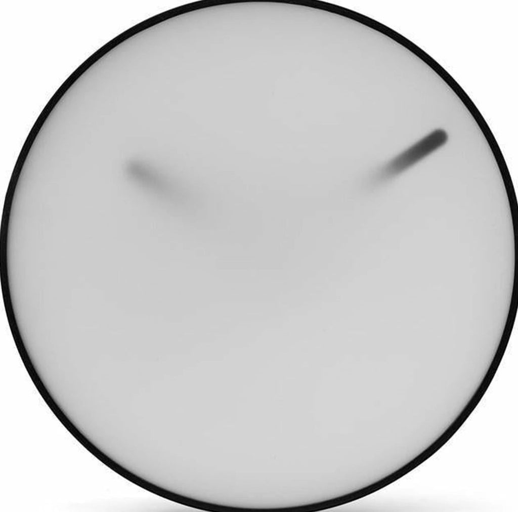 Gejst Momentt Wall Clock 30cm White — Milky Glass, Steel & Acrylic