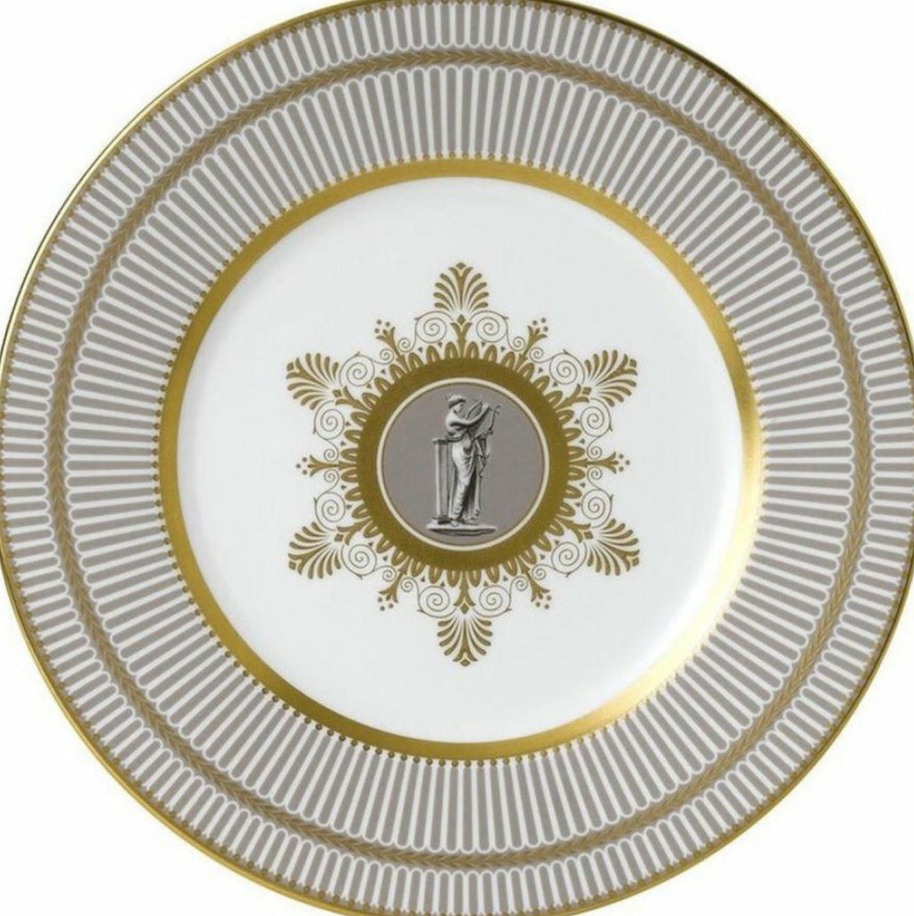 Wedgwood Anthemion Grey Plate, ø: 23 Cm