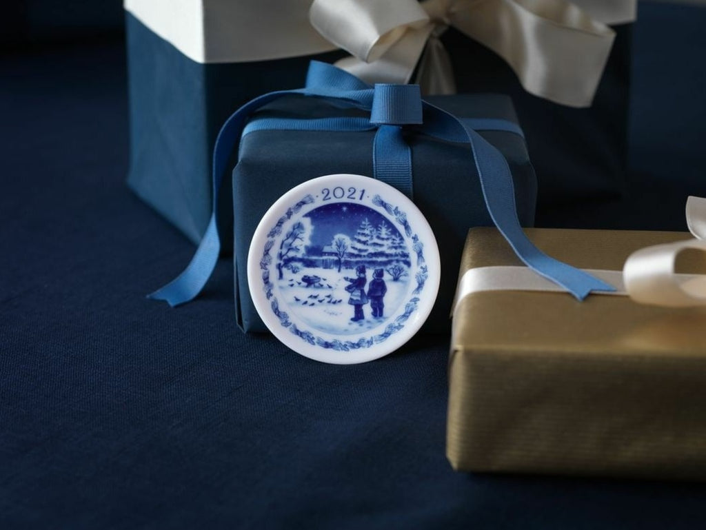 Royal Copenhagen Christmas Plaque, ø 8 Cm