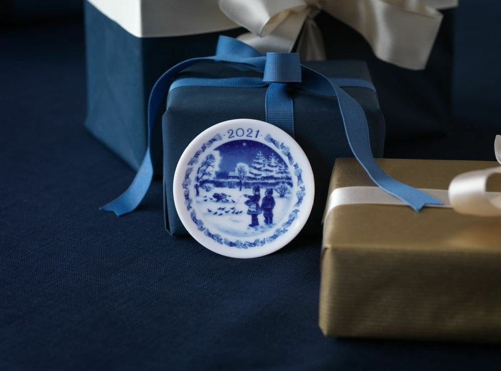 Royal Copenhagen Christmas Plaque, ø 8 Cm