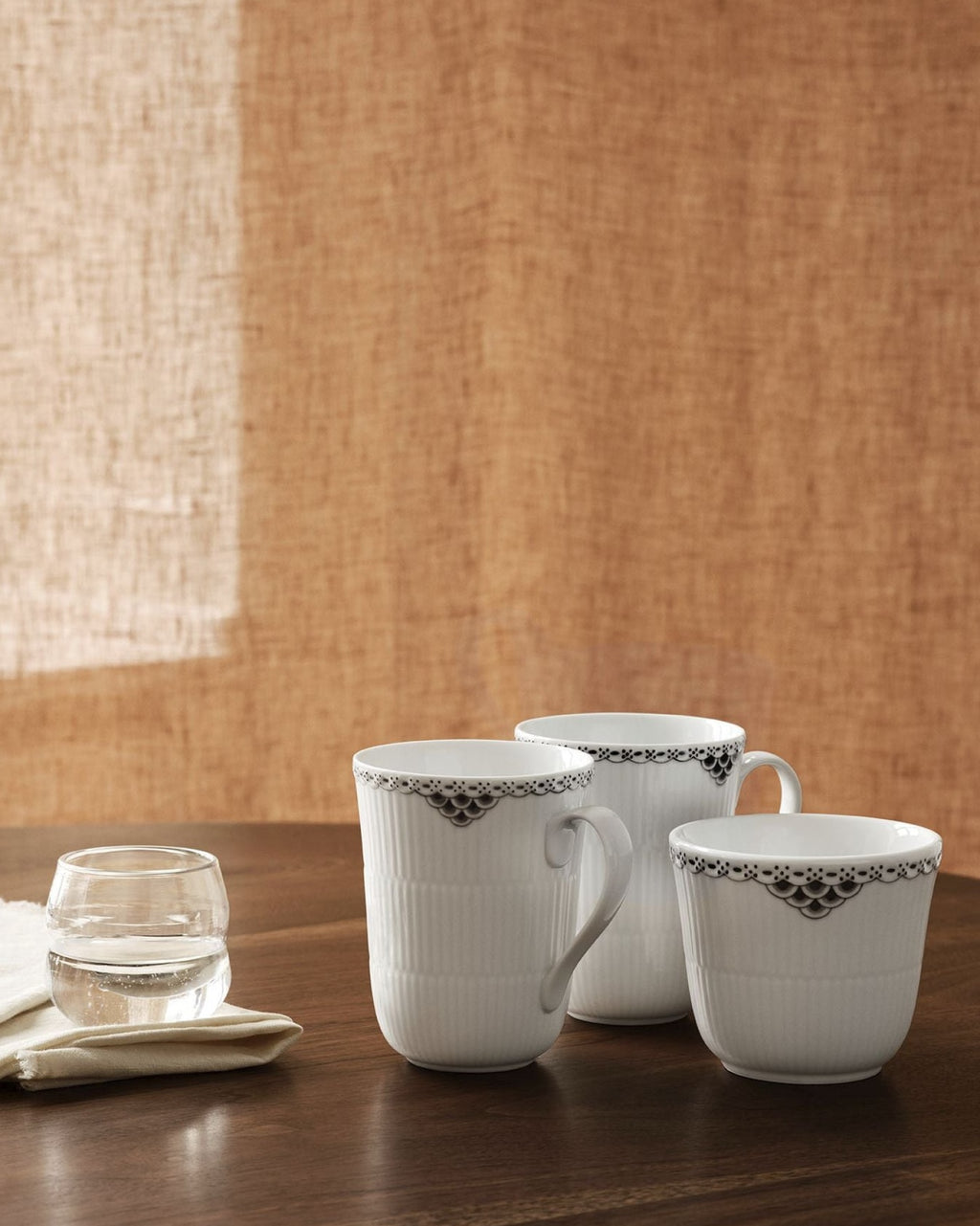 Royal Copenhagen Black Lace Mug 26 Cl