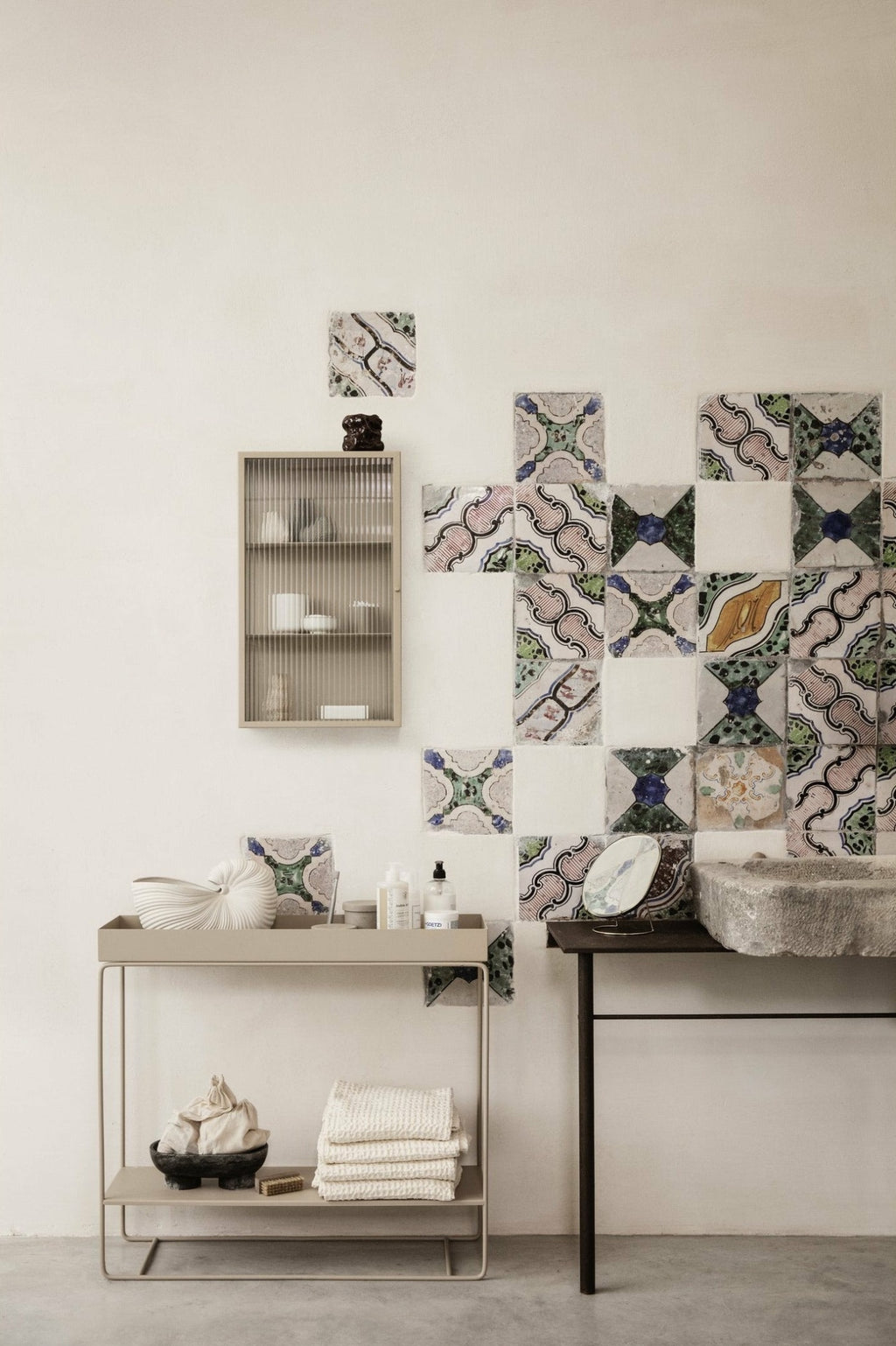 Ferm Living Punctual Shelf Tablet, Light Grey