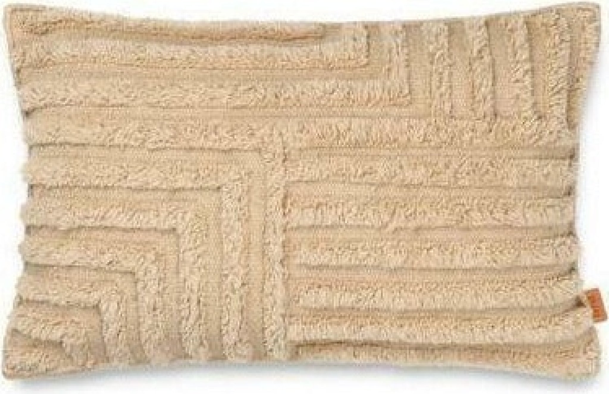 Ferm Living Crease Rectangular Wool Pillow, 60x40 Cm