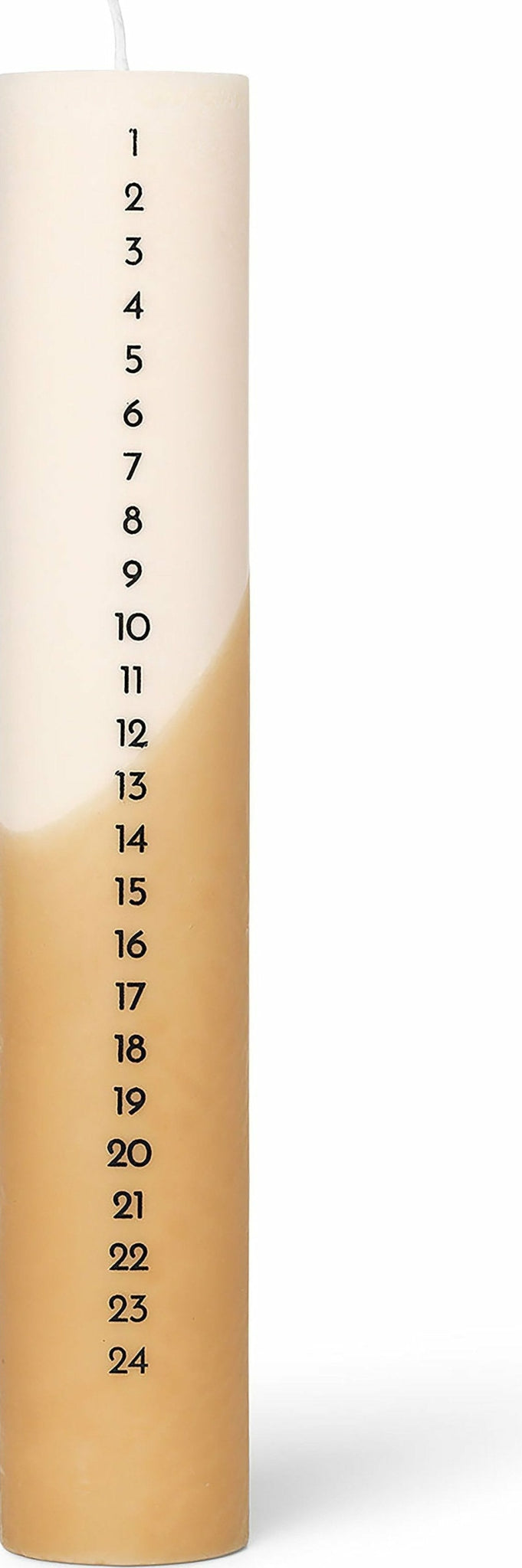 Ferm Living Christmas Calendar Candle, Straw