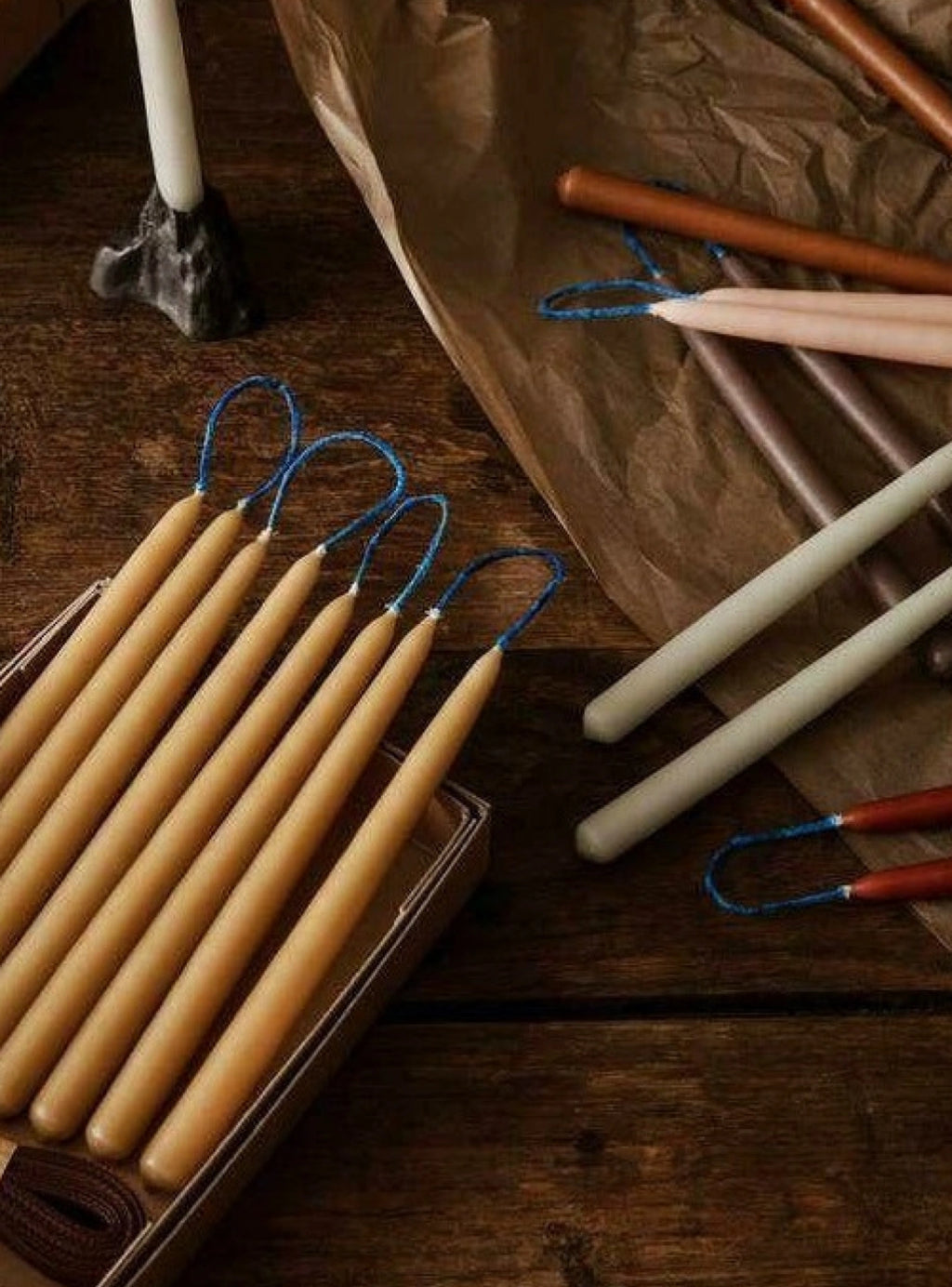 Ferm Living Dipped Candles Set Of 8 1,2x15 Cm, Amber