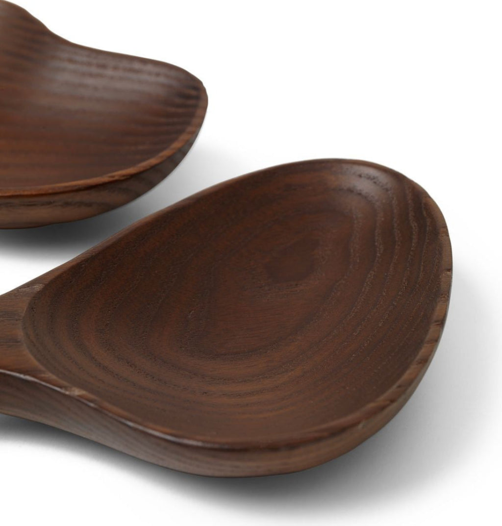 Ferm Living Os Salad Cutlery, Dark Brown