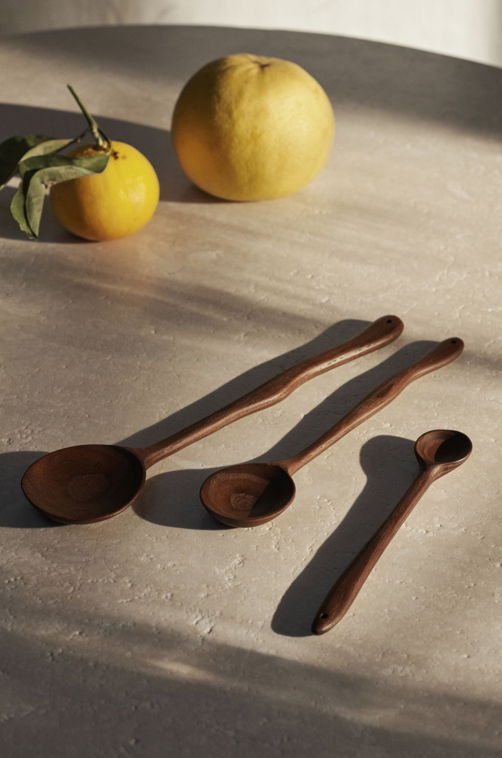 Ferm Living Meander Spoon, 20 Cm, Dark Brown